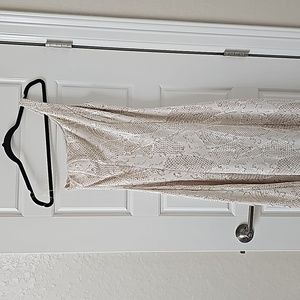 Bailey Blue One Shoulder Long Sequined Dress, Size M.